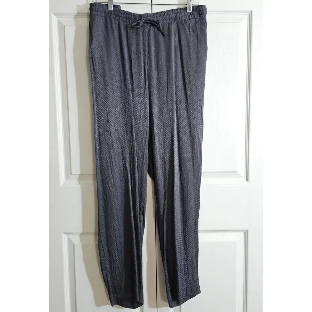 Lane Bryant Women's Pants 22/24 Dusty Blue Diamond Print Loungewear‎ Casual